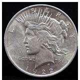 1922 peace dollar