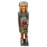 Wood 60in cigar Indian