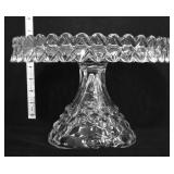 American Fostoria 2 piece round cake stand