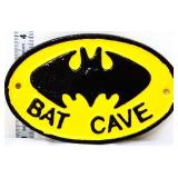 Cast iron 6.25x4 Bat Cave plaque