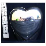 3in heart shape metal vase
