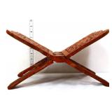 Vintage wood folding bible stand