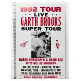 14x22 Garth Brooks poster, not original