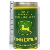 Metal John Deere Engine Oil can bank