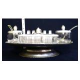 Vintage aluminum lazy susan tray