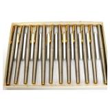 Lot of 12 Parker fountain pens w/ 14k gold tips