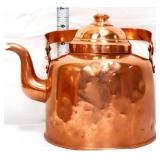 Vintage copper 1.5qt tea kettle made in Finland