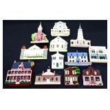 Lot of 12 Sheilas Collectibles house shelf sitters