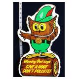 Metal Woodsy Owl Give A Hoot Don