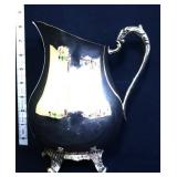 Rogers silverplate footed pitcher