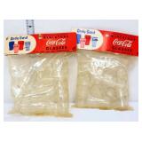2 packs vintage mini Coca Cola glasses