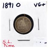 1891O seated liberty dime
