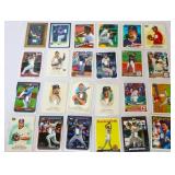 Lot of 24 1 grain silver bars on sports cards