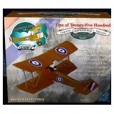 Die cast 1/32 Sopwith Pup UK Military plane in box