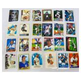 Lot of 24 1 grain silver bars on sports cards