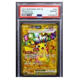 Graded GM 2024 Pokemon Pikachu Hyper Rare card