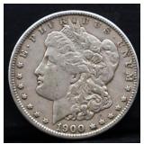 1900O Morgan silver dollar
