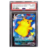Graded GM Pokemon 2021 Surfing Pikachu card