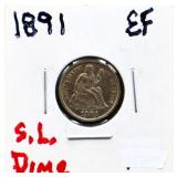 1891 seated liberty dime