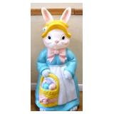 34.5in girl Easter Bunny blow mold see pic NO SHIP