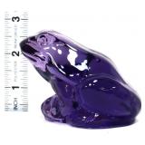 Fenton purple frog figure