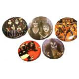 Lot of 5 KISS pinback buttons