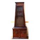 Vintage curio with glass shelves see photos