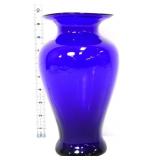 Cobalt blue 9in flare top vase