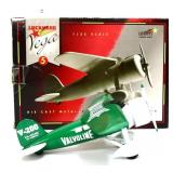 Die cast 1932 Lockheed Valvoline plane bank in box