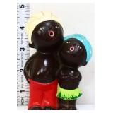 Vntg chalkware Americana 5in singing couple