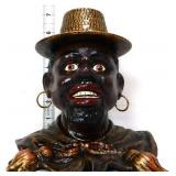 Cast iron Americana man w/ hat