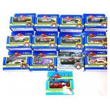 Lot of 13 toy race cars in org packages
