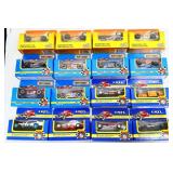 Lot of 16 toy race cars in org packages