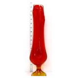 MCM amberina 16in swung vase