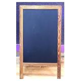 Double sided chalkboard