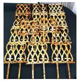 Lot of vntg cast iron decorator pieces
