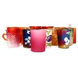 Lot of 16 colorful drinking glasses, inc carnival