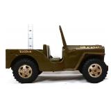 Vntg Tonka pressed steel military jeep