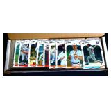 1988 Fleer baseball card box with contents