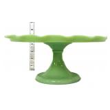 Jadeite 11in diameter cake stand