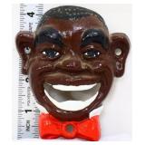 Cast iron americana man face bottle opener