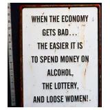 Metal When The Economy Gets Bad sign