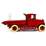 Red cast iron tow truck