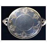 Silverplate Benedict 12.5in round tray