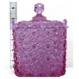 Fenton dusty rose daisy & button ice bucket