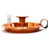 Vintage copper finger candle holder