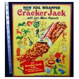 Metal Cracker Jack sign
