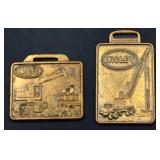 Lot of 2 Insley Equipment watch fobs