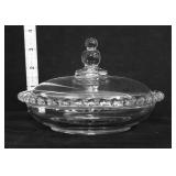 Vintage candlewick bowl w/ lid