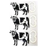 Lot of 3 cast iron cow bottle openers